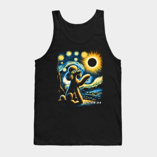 Poodle Eclipse Prowl: Stylish Tee Featuring Elegant Poodles and Eclipse Tank Top